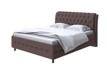 1,5-спальная кровать Como (Veda) 4 140х200, Искусственная шерсть (Лама Шоколад) в Ярославле