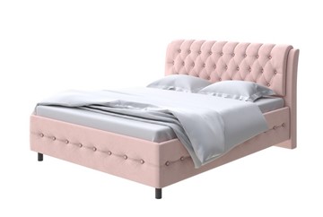 Полутороспальная кровать Como (Veda) 4 140х200, Велюр (Ultra Розовый мусс) в Ярославле