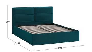 Кровать с механизмом 2-спальная Глосс Тип 1 (Велюр Confetti Izumrud) в Рыбинске - предосмотр 1
