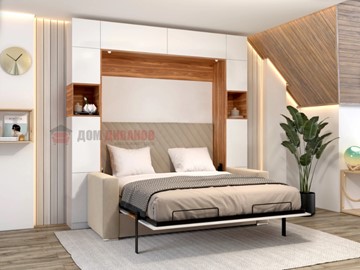 Кровать-шкаф с диваном Аделина 1400х2000 в Рыбинске