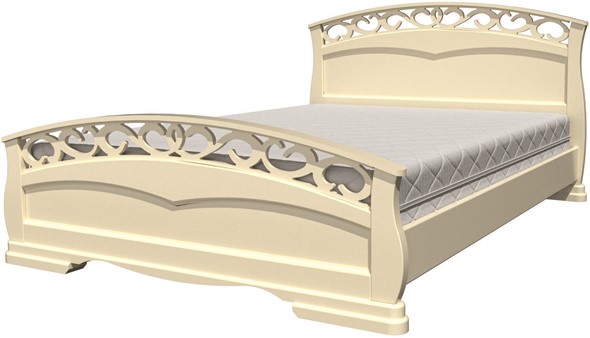 Кровать односпальная  Грация-1 (слоновая кость) 120х200 в Ярославле - изображение