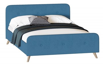 Спальная кровать Сиерра 1200 (без основания) Аура голубой в Ярославле