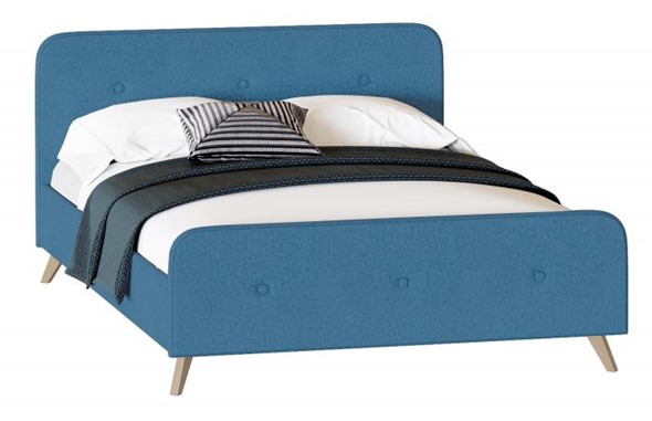 Спальная кровать Сиерра 1200 (без основания) Аура голубой в Ярославле - изображение