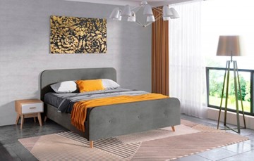 Спальная кровать Сиерра 900 (с основанием) Торонто серый в Ярославле - предосмотр 1