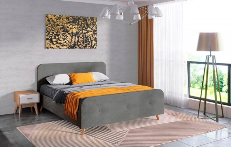 Кровать Сиерра 900 (без основания) Торонто серый в Ярославле - изображение 1