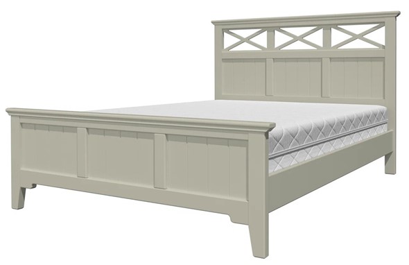 Кровать полутороспальная Грация-5 с фисташковым карнизом (Фисташковый) 140х200 в Ярославле - изображение