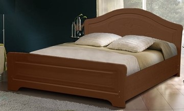 Кровать Ивушка-5 2000х1200 с высоким изножьем, цвет Итальянский орех в Ярославле - предосмотр