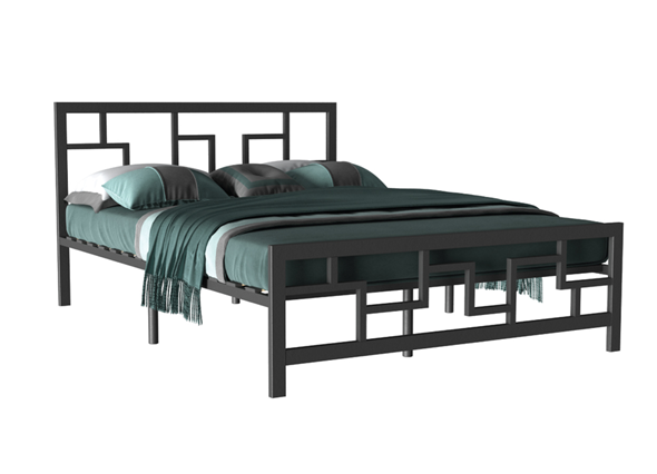 Кровать спальная Лофт 3, 160х200, черная в Ярославле - изображение