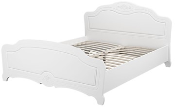 Спальная кровать Лотос (Белый) 140х200 в Рыбинске - предосмотр 1