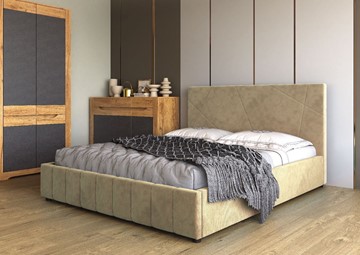 Спальная кровать Нельсон Абстракция 120х200 (вариант 3) с подъёмным механизмом в Ярославле - предосмотр 1