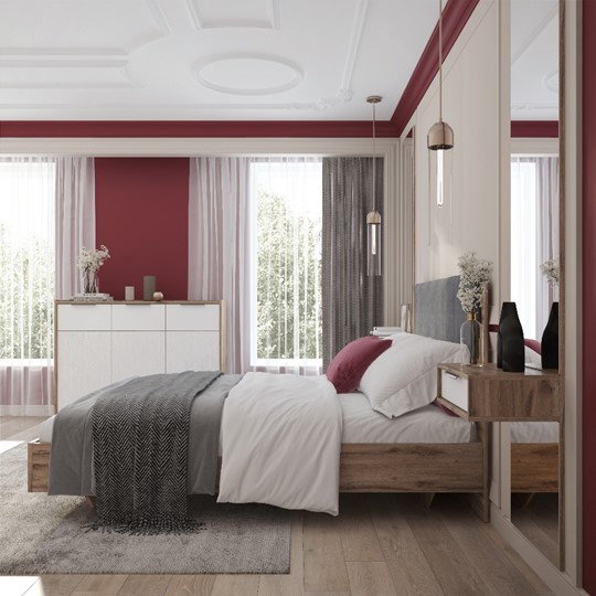 Кровать в спальню Николь (мод.1.5) 1,8 серый текстиль, с ортопедическим основанием в Ярославле - изображение 4