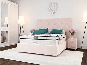 Двуспальная кровать Style Compact/Island M 180х200, Флок (Велсофт Винтажный розовый) в Ярославле