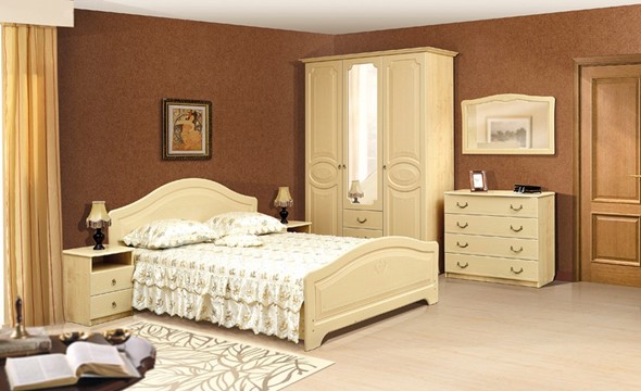 Спальня Ивушка-5, цвет Дуб беленый в Ярославле - изображение