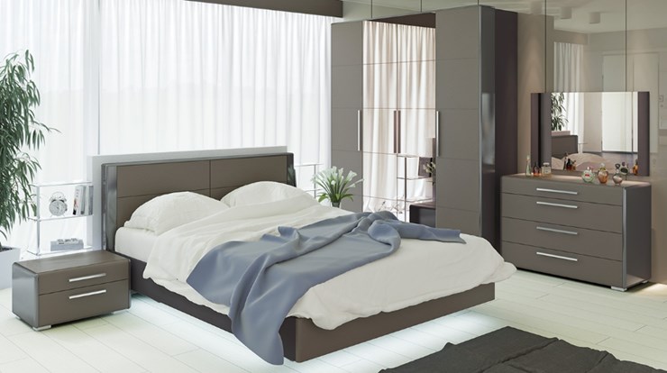 Спальня Наоми №3, цвет Фон серый, Джут в Ярославле - изображение