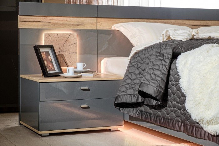 Модульная спальня Фиджи, Дуб золотой/Антрацит в Ярославле - изображение 7