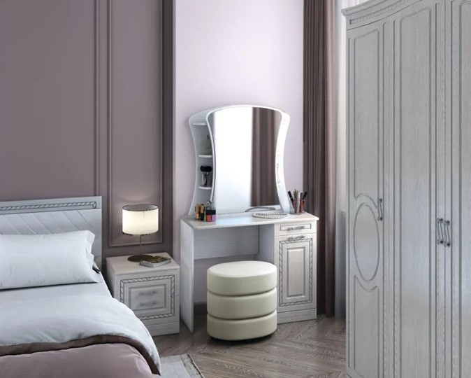 Спальня Гертруда 1, белая лиственица/ясень жемчужный в Ярославле - изображение 1