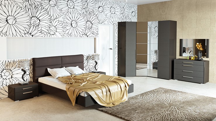 Гарнитур спальный Наоми №2, цвет Фон серый, Джут в Ярославле - изображение 5
