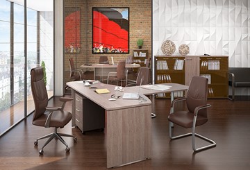Офисный комплект мебели Xten с большим шкафом для документов для 2 сотрудников в Ярославле - предосмотр 2