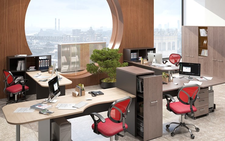 Набор мебели в офис Xten в опенспэйс для четырех сотрудников в Ярославле - изображение 5