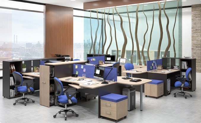 Комплект офисной мебели Xten для двух сотрудников с тумбочками в Ярославле - изображение 6
