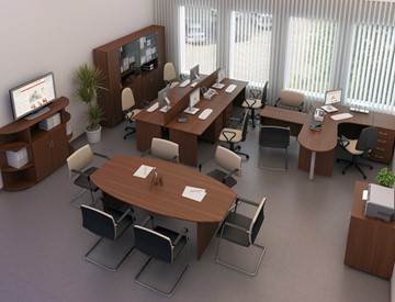 Мебель для персонала Комфорт №3 (французский орех) в Рыбинске