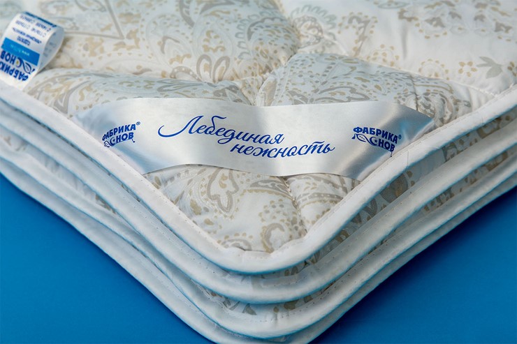 Одеяло всесезонное полутороспальное Лебединая нежность в Рыбинске - изображение 1