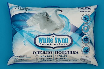 Подушка 70х70 Белый лебедь в Ярославле - предосмотр 2