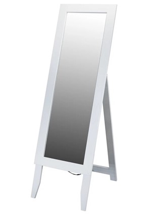 Зеркало напольное в гардероб BeautyStyle 2 (Белый) в Ярославле - изображение