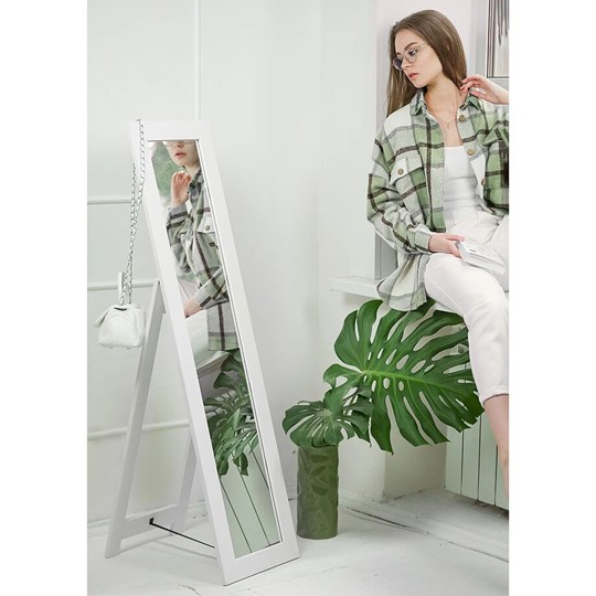 Зеркало напольное в гардероб BeautyStyle 8 (белый) в Ярославле - изображение 9