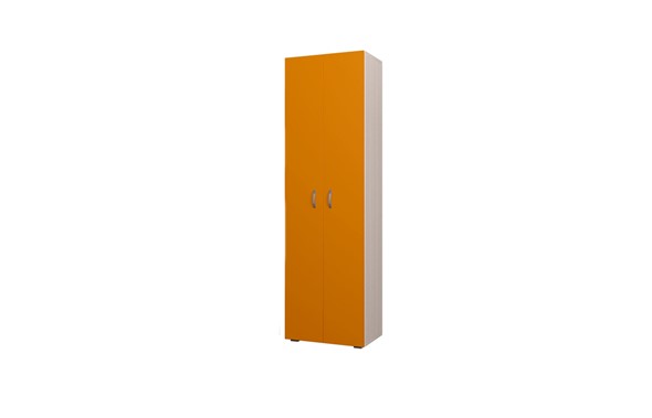 Детский 2-дверный шкаф 600 ДО Млечный дуб, Оранжевый в Ярославле - изображение