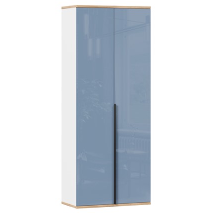 Шкаф двухстворчатый Урбан 528.050, белый/капри синий в Ярославле - изображение