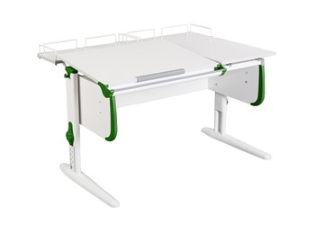 Детский стол-трансформер 1/75-40 (СУТ.25) + Polka_z 1/600 (2шт) белый/серый/Зеленый в Ярославле