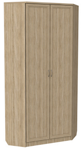 Распашной шкаф 401 угловой со штангой, цвет Дуб Сонома в Ярославле - предосмотр