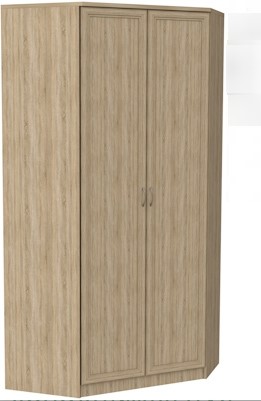Распашной шкаф 403 несимметричный, цвет Дуб Сонома в Ярославле - изображение