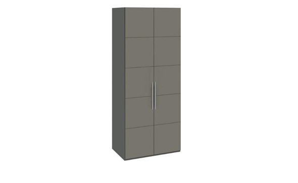 Распашной шкаф Наоми с 2-мя дверями, цвет Фон серый, Джут  СМ-208.07.03 в Ярославле - изображение