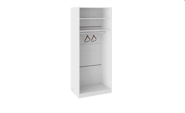 Распашной шкаф Наоми с 2-мя дверями, цвет Белый глянец СМ-208.07.03 в Ярославле - изображение 1