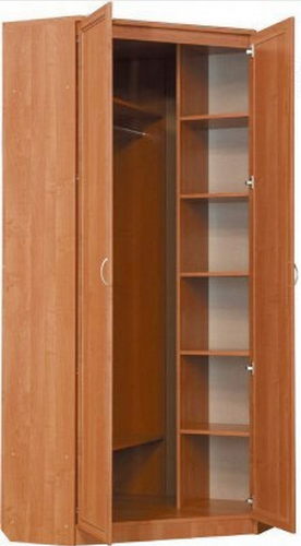 Распашной шкаф 401 угловой со штангой, цвет Венге в Ярославле - изображение 1