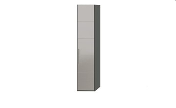 Шкаф Наоми с зеркальной дверью правый, цвет Фон серый, Джут  СМ-208.07.02 R в Ярославле