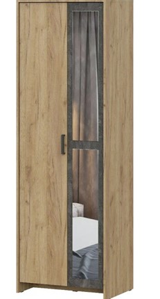 Шкаф 2х-дверный МСП-1, дуб золотой/камень темный в Ярославле - изображение