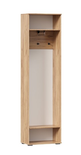 Шкаф одностворчатый Фиджи с декоративными накладками 659.300, Дуб Золотой/Антрацит в Рыбинске - изображение 2