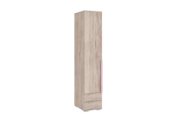 Шкаф одностворчатый с ящиками Лайк 54.01, дуб мария/роуз в Рыбинске - изображение