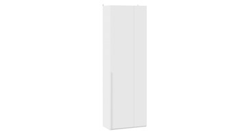 Одностворчатый угловой шкаф Порто (366) СМ-393.07.231 (Белый жемчуг/Белый софт) в Рыбинске