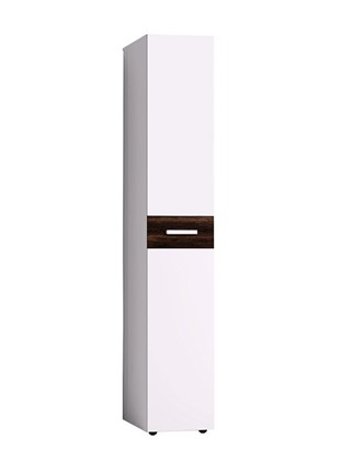 Шкаф для одежды Норвуд 55, Белый-Орех шоколадный в Ярославле - изображение