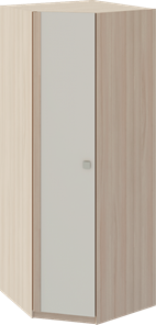 Распашной шкаф угловой Глэдис М21 (Шимо светлый/Белый текстурный) в Ярославле - предосмотр
