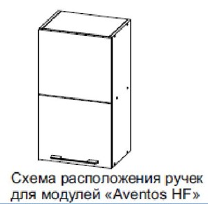 Барный навесной шкаф Модус, Ш600б/720, (Aventos HF), галифакс в Ярославле - предосмотр 2