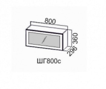 Кухонный навесной шкаф Модерн шг800c/360 в Ярославле - предосмотр