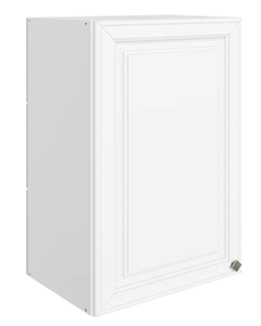 Шкаф настенный Мишель L450 H720 (1 дв. гл.) эмаль (белый/белый) в Ярославле