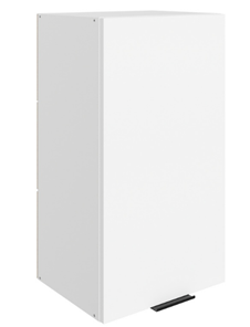 Навесной кухонный шкаф Стоун L400 Н720 (1 дв. гл.) (белый/джелато софттач) в Ярославле