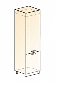 Шкаф-пенал под холодильник Бостон L600 (2 дв. гл.) в Ярославле