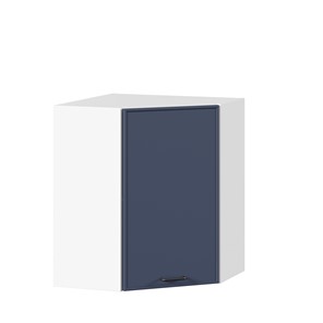 Шкаф угловой настенный Индиго ЛД 298.610.000.116, Белый/Тёмно-синий в Рыбинске